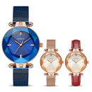 MEGIR 4209 Fashion Cutting Dial Women Watch Light Luxury Waterproof Quartz Watch