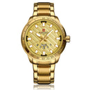 NAVIFORCE NF9090 Fashion Men Quart Watch Luxury Stainless Steel Sport Watch