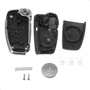 3 Buttons Car Remote Key Fob Case Shell With Battery for Audi A3 A4 A6 A8 Q7 TT