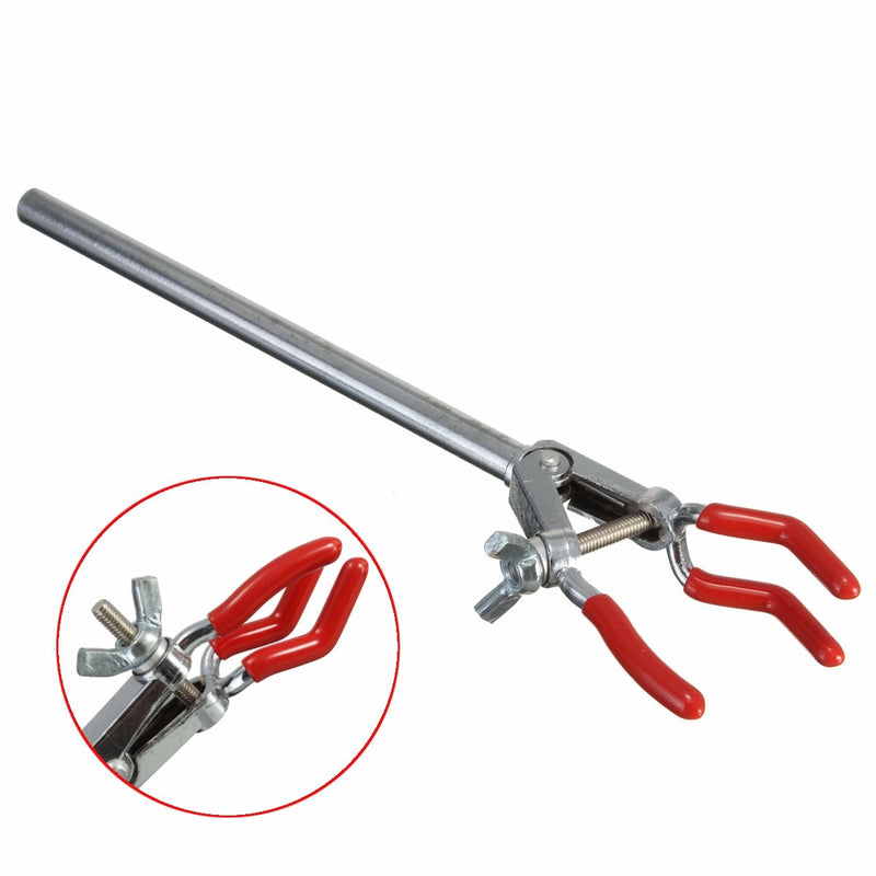Adjustment Three Prong Lab Extension Flask Clip Clamp for Lab Stand