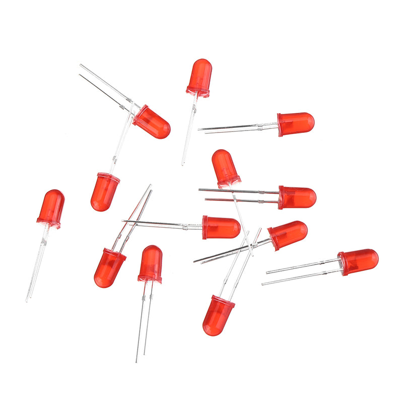 1000pcs 5MM Red LED Diode Round Diffused Red Color Light Lamp F5 DIP Highlight