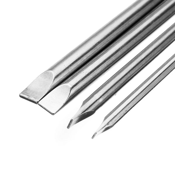 Broppe 4Pcs 150mm Magnetic 3.0-6.0mm Flat Head Slotted Tip Screwdrivers Bits