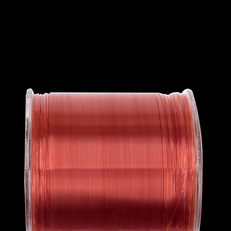 EOONGSNG 2.0 500m/pcs Nylon Fishing Line Monofilament Sleek Wear Resistant Fishing Line-Red/White