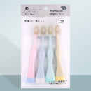 Cartoon Hamster Children's Toothbrush 0.15mm Soft Brush Wire Children's Toothbrush Children's Toothbrush Mixed Color 4 Sets