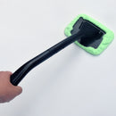Window Windshield Cleaning Kit Tool Microfiber Cloth Car Cleanser Brush with Detachable Handle Auto Glass Wiper