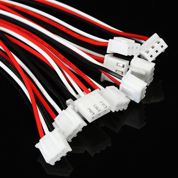 10pcs XH Pitch 2.54mm Single Head 3Pin Wire To Board Connector 15cm 24AWG With Socket