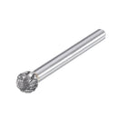 Drillpro 5Pcs DGLFA 6x10mm Double Cut Tungsten Carbide Rotary Burr Set 6mm Shank for DIY Wood Carving Metal Polishing Engraving Drilling