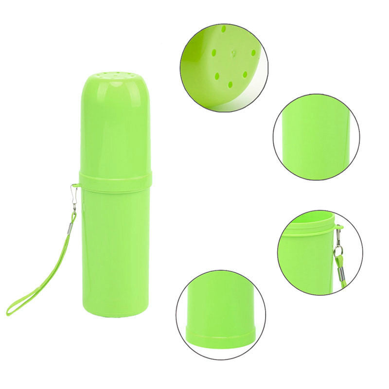 Honana Portable Travel Case Toothpaste Box Cartoon Fruits Toothbrush Storage Cup Baskets Holder