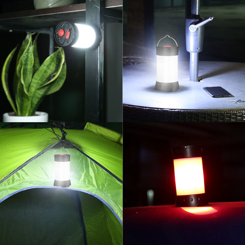 Portable USB Rechargeable Camping Tent Light Lantern Hook Magnet Waterproof 5 Modes Emergency Lamp