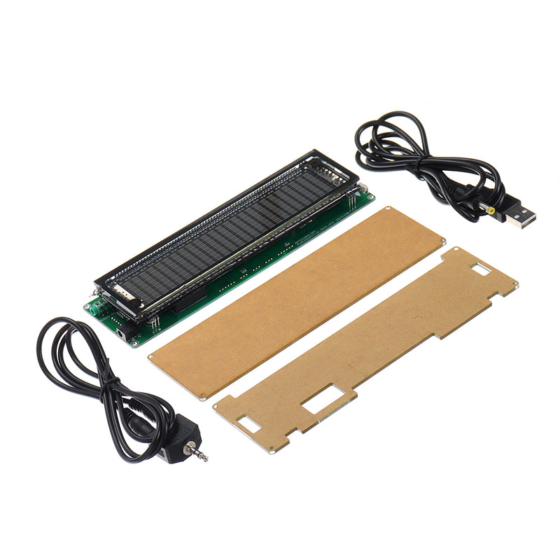 DIY AK2515 VFD Music Audio Spectrum Indicator Kit 15 Level VU Meter Screen Display Amplifier Board Precision Clock Adjustable AGC Mode