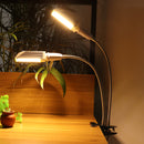 Indoor 50W LED Grow Light Double Head Adjustable Gooseneck Full Spectrum Lamp 88LEDs Dimmable Lamps With Timer For Greenhouse Plants Vegetable Flower