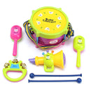 5Pcs Kids Baby Roll Drum Musical Instruments Band Kit Children Toy Gift Set