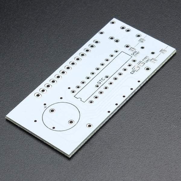 Geekcreit DIY C51 Mini Creative Simple White Desktop Electronic Clock Kit