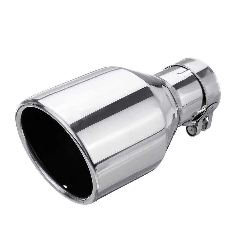 54-102mm Rear Exhaust Muffler Pipe Tail Muffler Tip Stainless Steel Round Car Universal