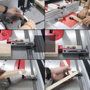 Drillpro Table Saw Slot Adjuster Mortise and Tenon Tool Woodworking Movable Measuring Block