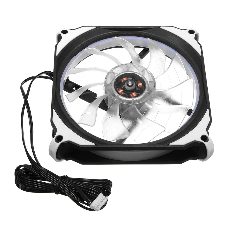 DC 12 V RGB LED 366 Modes Quiet Computer Case PC Cooling Fan 120mm+Remote Control