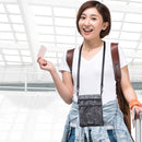 IPRee Travel Mini Nylon Crossbody Bag Reversible Wallet Coin Purse Shoulder Storage Pouch Women Men