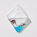 Wall-mounted Rhombus Glass Flower Vase Home Garden Wedding Party Decoration