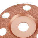 Drillpro 4-1/2 Inch See Through Wood Carving Disc Tungsten Carbide Coating Shaping Disc for Angle Grinder
