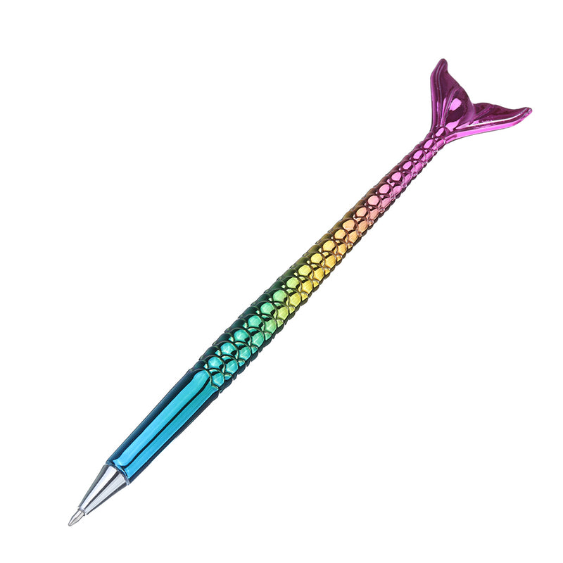 Mermaid Ball Pen Creative Stationery Korean Cute Ballpoint Pen Student Articles Gift Pen 10 Pcs