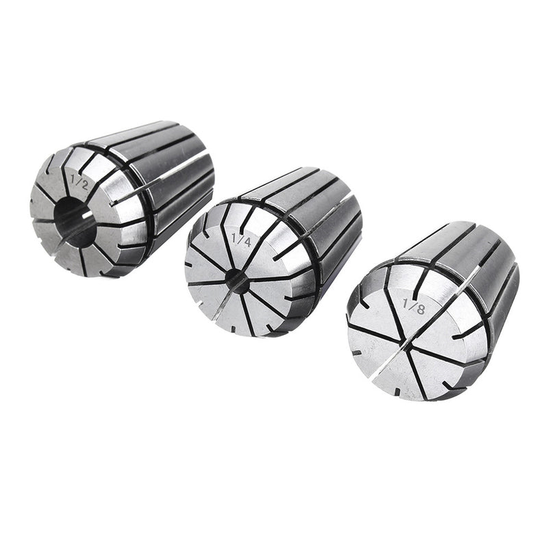 3pcs ER32 1/8 1/4 1/2 CNC Spring Collet Carving Machine Milling Collet Chuck Lathe Tools
