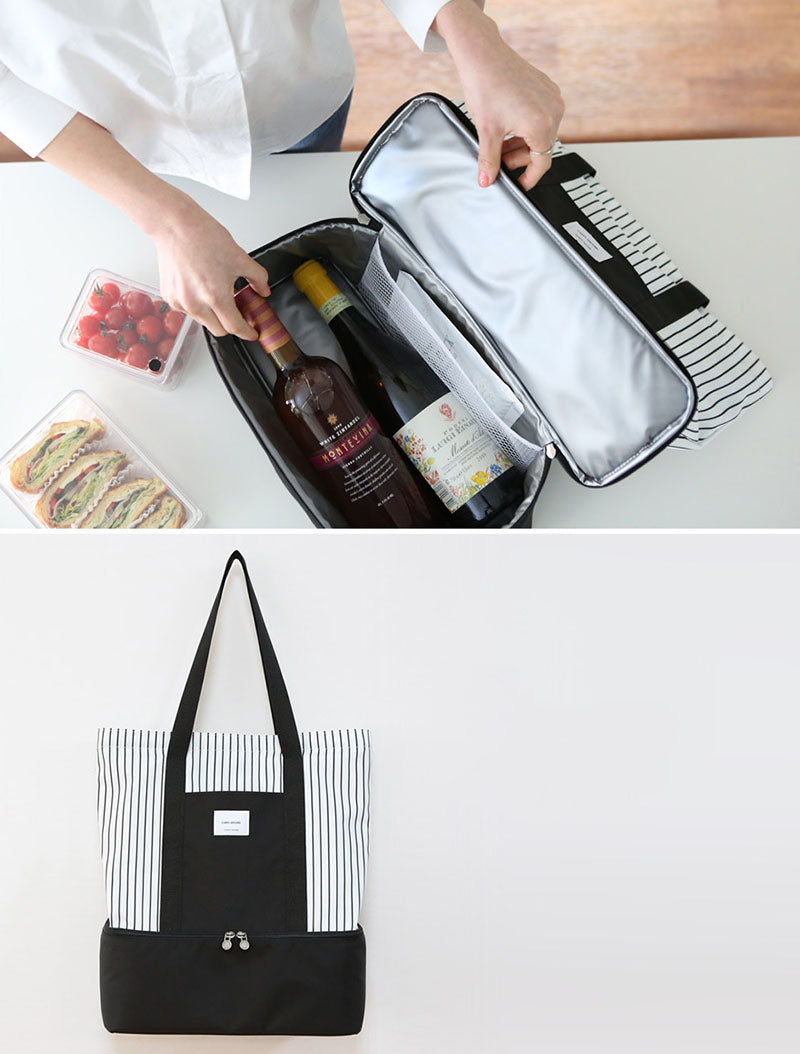 Fashion Nylon Thermal Lunch Bags for Women Insulated Cooler Box Tote Men Kids Adults Portable Picnic
