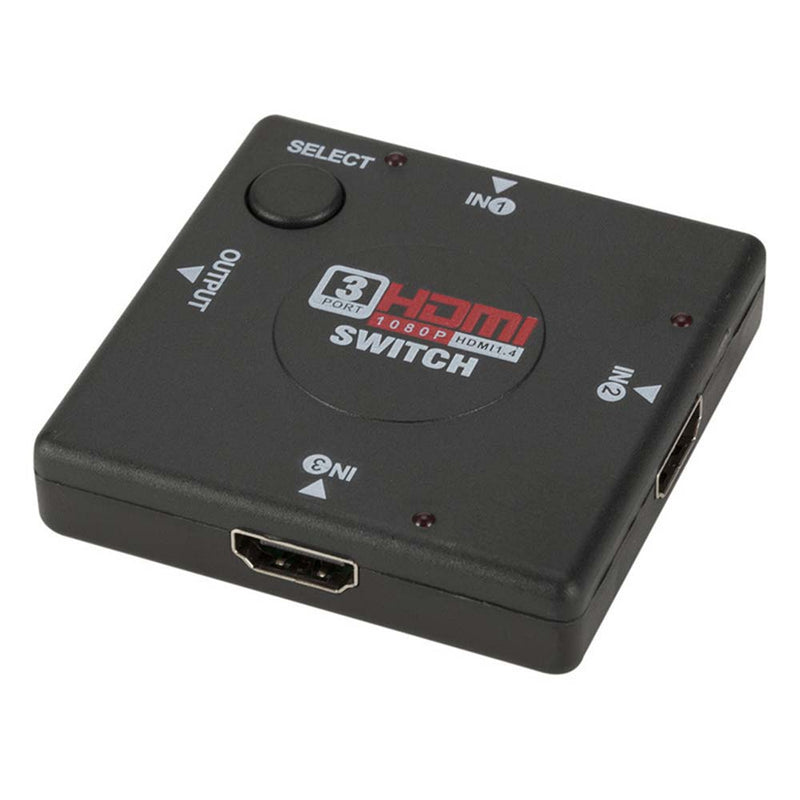 YuBeter 3 Port 1080P High Definition Multimedia Interface Switcher Adapter Splitter for PS3 STB TV DVD DVR PC DV DLP Projector