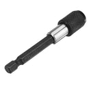 Drillpro 5pcs 1/4 Inch Hex 75mm Screwdriver Bit Holder Quick Release Holder Extension Bar