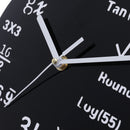20cm Math Round Wooden Wall Clock Modern Home Living Room Kitchen Watch Decor