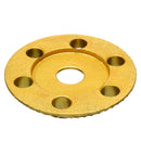 Drillpro 110mm Tungsten Carbide See Through Wood Shaping Disc Round Carving Disc with Hole 22mm Bore Sanding Grinder Wheel for 115 125 Angle Grinder