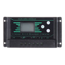 PWM 10/20/30A 12V/24V Auto Solar Charge Controller LCD Dispaly Battery Charge Solar Controller Dual USB Port 2.5A with Backlight