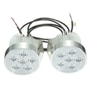 2pcs 12V 18W Motorcycle LED Headlight Driving Spot Lightt Fog Lamp Chrome