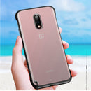 Bakeey Transparent Ultra Thin Anti Fall Matte Hard PC&Soft Edge With Finger Ring Protective Case For OnePlus 7