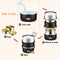 Electric Rice Cooker Stainless Steel 3 Layers Steamer Warmer Heating Lunch Box