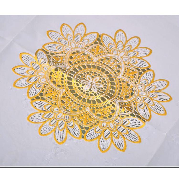 Tablecloth Bronzing Waterproof Circular Mats Pvc Plastic