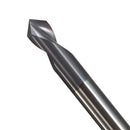 Drillpro 2pcs 2 Flutes 90 Degree 6mm Chamfer Mill HRC45 Carbide End Milling Cutter