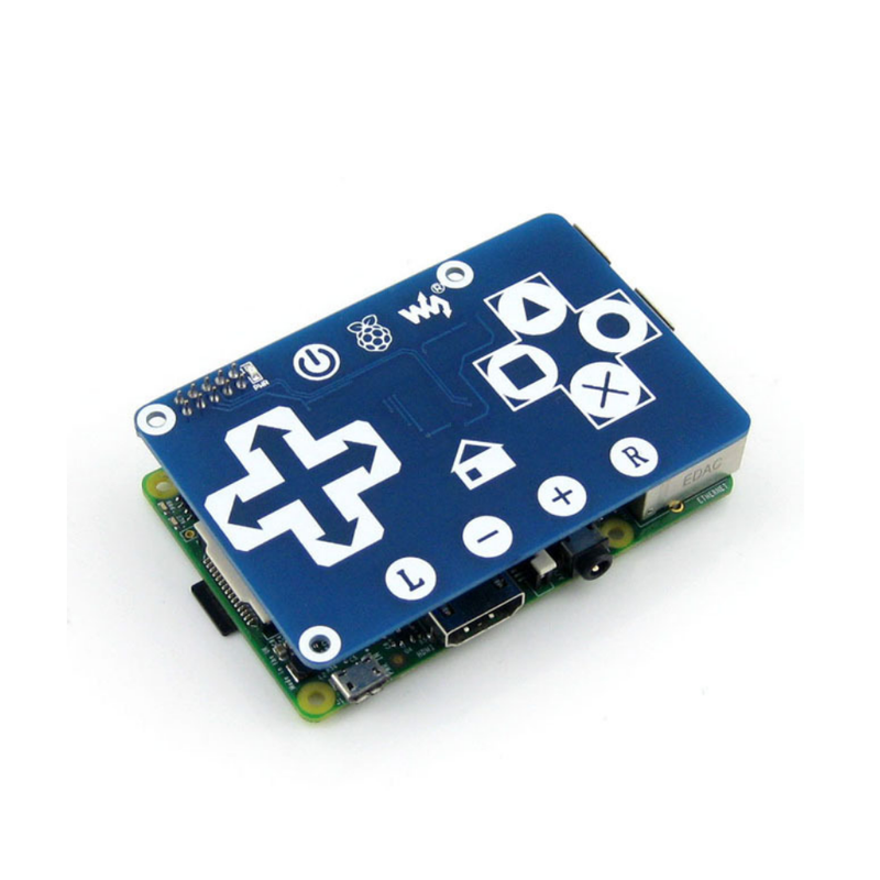 Waveshare Touch Keyboard Module Expansion Board 16 Buttons I2C Interface for Raspberry Pi 4B 3B+ 3B