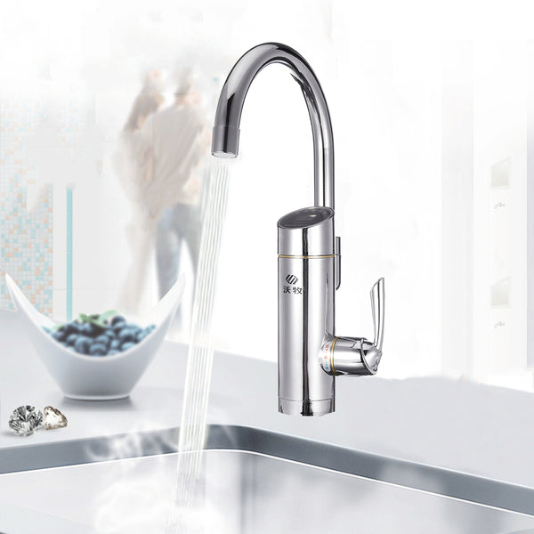 220V 3000w Bathroom Kitchen Electric Faucet Tap Instant Hot Cold Water Heater