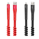 HOCO U78 Cotton Treasure Woven Fabric Braid 1.2M Type-C Micro USB Fast Charging Data Cable for Samsung S10+ Xiaomi Redmi Note8 LG HUAWEI