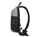KAKA Casual Crossbody Bag Men Anti-theft Chest Pack USB External Charging Workout Traveling Student