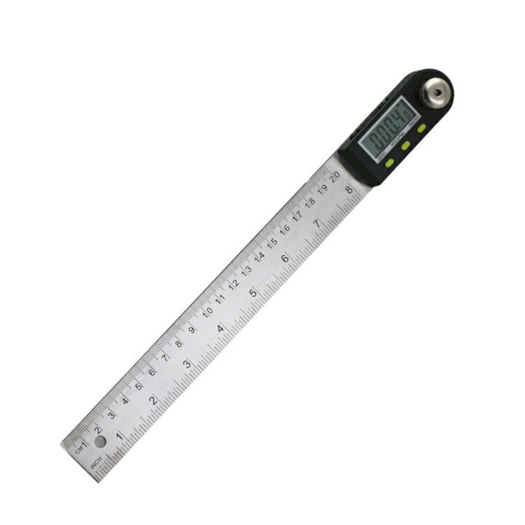 200mm 360 Digital Protractor Inclinometer Goniometer Level Measuring Tool Electronic Angle Gauge Stainless Steel Multifunction Angle Ruler