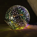 3D LED Night Light Glass Lamp Magical Crystal Ball Sphere Table Christmas Gift