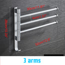 Swivel Towel Rack Wall Mounted Heavy Duty Towel Shelf Towel Holder for Bathroom