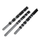 Drillpro 3pcs 1/2 3/8 1/4 Inch Drive Socket Tray Rail Rack Holders Socket Storage Organizer