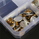 47pcs 15mm Metal Canvas Buckle Quick Snap Fastener Buttons Screws Kits
