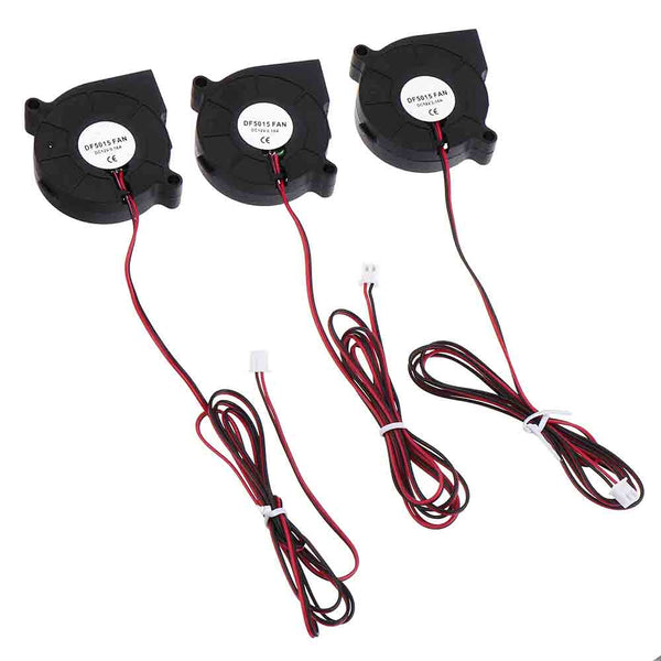 Anet 3Pcs DC12V 5015 50x50x15mm 2-pin Exhaust Blower Cooling Fan
