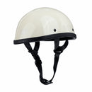 M/L/XL DOT Motorcycle German Style Half Face Helmet Motocross Bike Ivory White