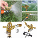 Zinc Alloy Lawn Garden Sprinkler 360 Water Spray Hose Irrigation System Tools