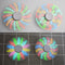 5pcs Geekcreit DIY Round Triangle LED POV Rotation Hand Spinner SMD Learning Kit