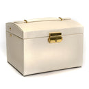 3 Layers Drawer With Mirror Velvet Jewelry Box Necklace Ring Storage Organizer Case